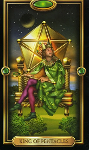 King of Pentacles Gilded Tarot