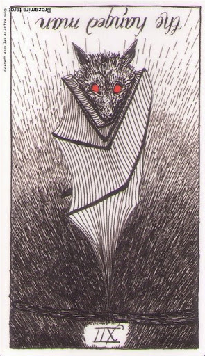 Meaning of The Hanged Man Wild Unknown Tarot in the reversed position