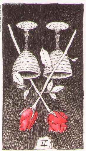 reversed two of cups wild unknown tarot