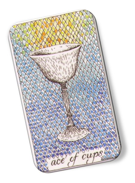 Image description on Ace of Cups Wild Unknown Tarot