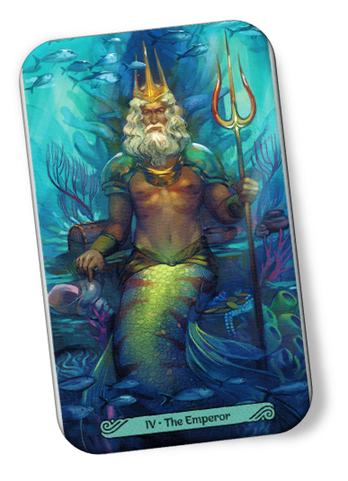 Image description on The Emperor Mermaid Tarot