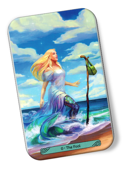 Image description on The Fool Mermaid Tarot