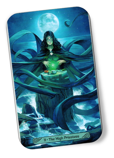 Image description on The High Priestess Mermaid Tarot