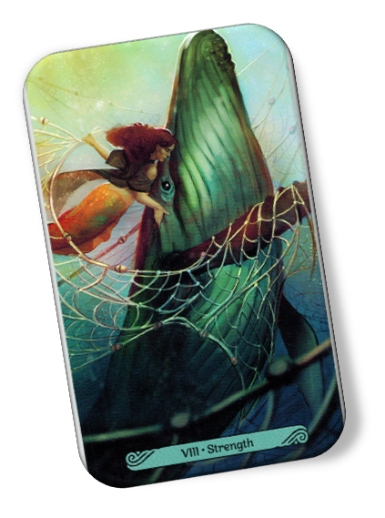 Image description on Strength Mermaid Tarot