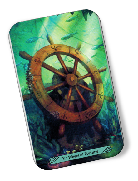 Image description on Wheel of Fortune Mermaid Tarot