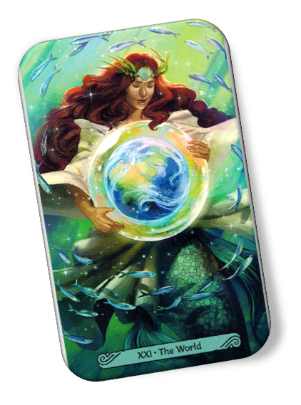 Image description on The World Mermaid Tarot