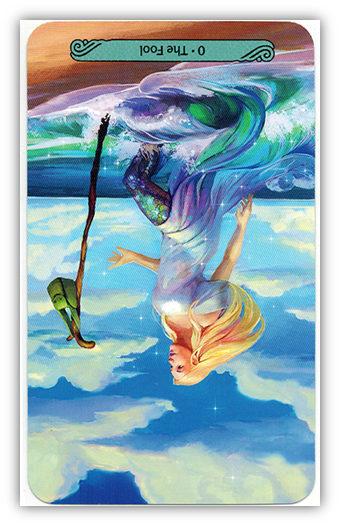 The Fool Mermaid Tarot reversed meanings