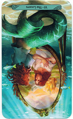 The Lovers Mermaid Tarot reversed meanings