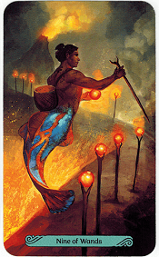 9 of wands Mermaid Tarot