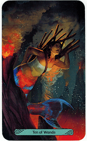 10 of wands Mermaid Tarot