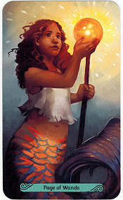 page of wands Mermaid Tarot