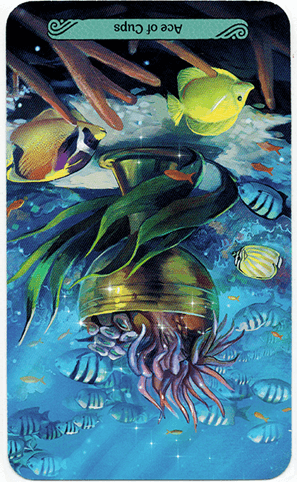 Ace of Cups Mermaid Tarot reversed meanings