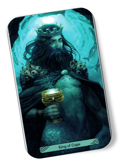 Image description on King of Cups Mermaid Tarot