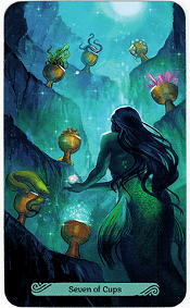 7 of Cups Mermaid Tarot