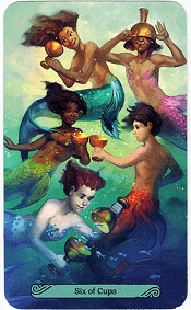6 of Cups Mermaid Tarot