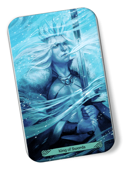 Image description on King of Swords Mermaid Tarot