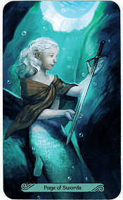 page of Swords Mermaid Tarot