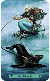 6 of Swords Mermaid Tarot