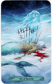 10 of Swords Mermaid Tarot