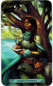 knight of Pentacles Mermaid Tarot